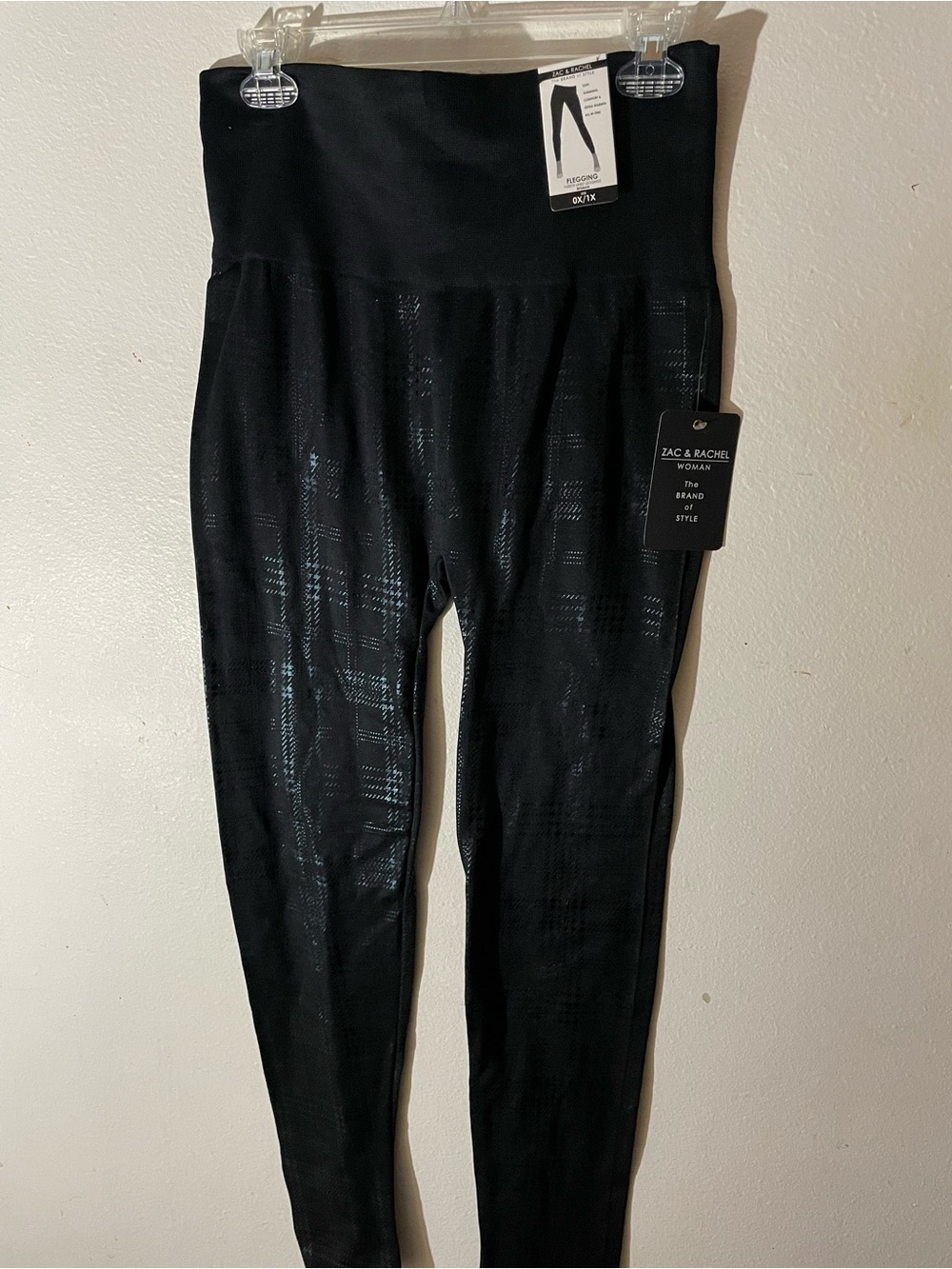 Zac & Rachel Black High-Rise Textured Leggings
